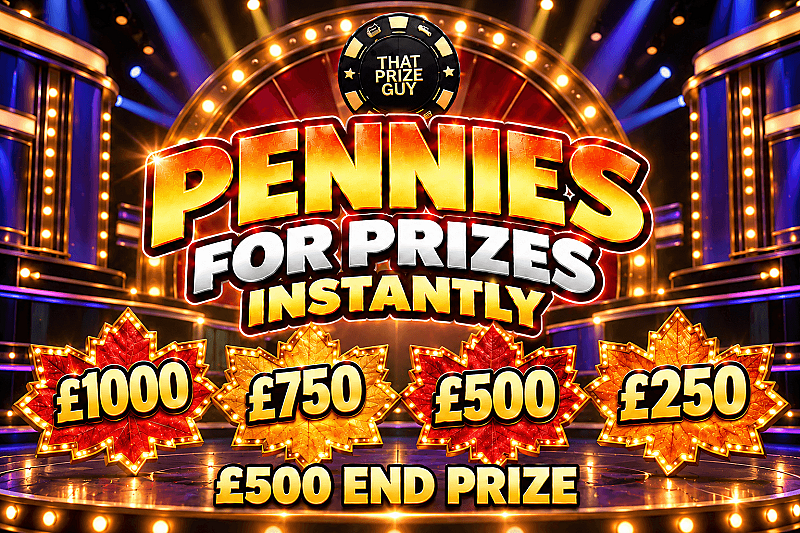 Pennies For Prizes Instant Win- £500 End Prize #2