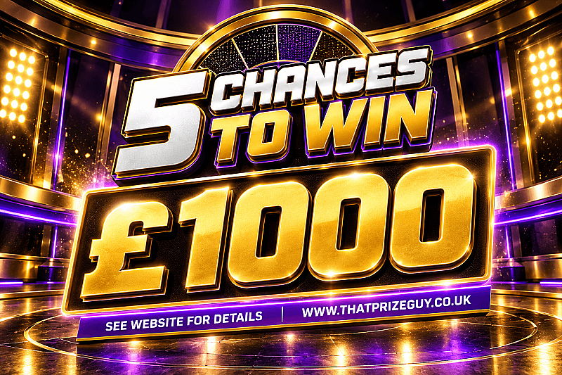 5 Chances To Win £1000 Instantly - £500 End Prize - Oct #2