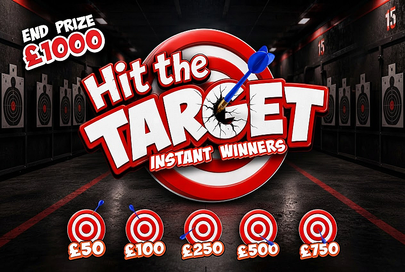Hit The Target Instant Win -£1000 End Prize - oct #1