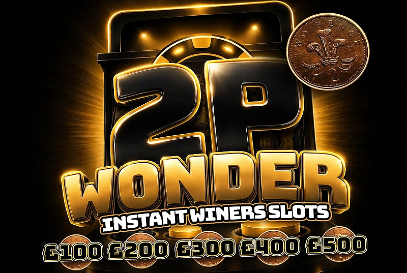 2p Wonder Instant Winners Slots - £500 End Prize - Oct #1