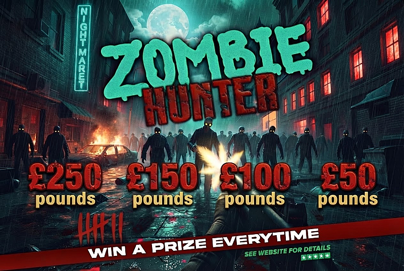 ZOMBIE HUNTER PRIZE EVERYTIME - £500 End Prize