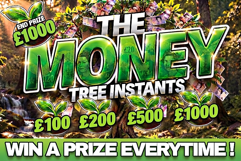 Win A Prize Everytime - Money Tree Instant - £1000 End Prize