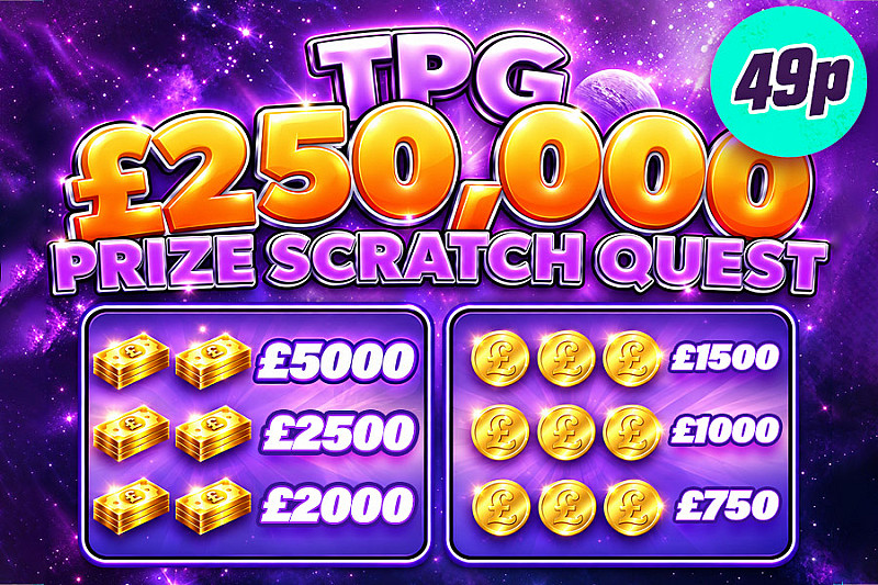 TPG £250,000 Scratch Instant Win - £1000 End Prize