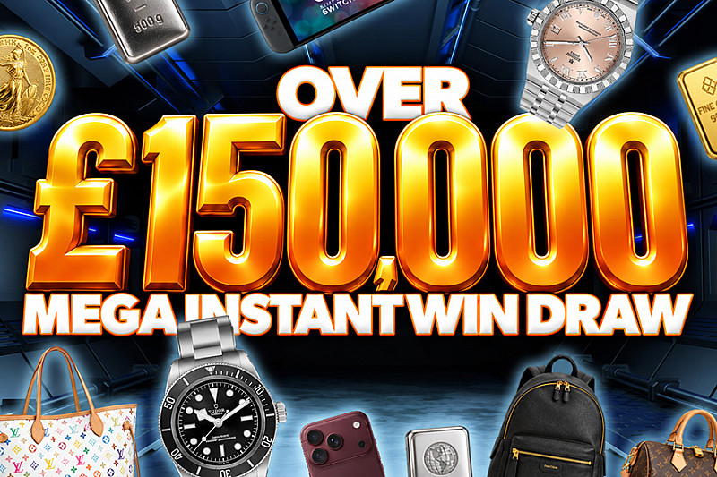 Mega £150,000 of Instant Wins - £1000 End Prize