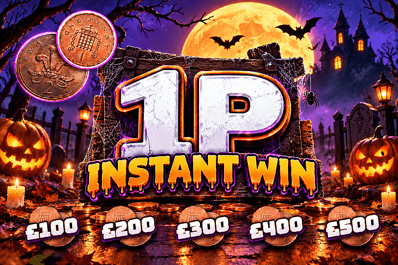 1p Instant Win - £500 End Prize #2