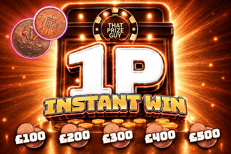 1p Instant Win - £500 End Prize #4