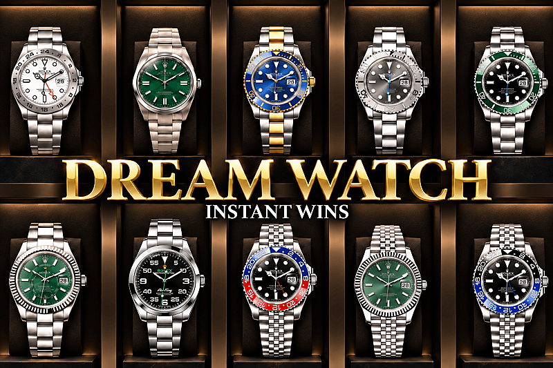 Huge Rolex Instant Win - £1000 End Prize