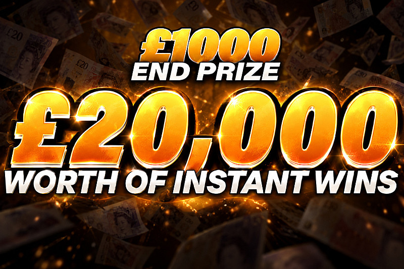 £20,000 Worth Of Instant Wins - £1000 End Prize 