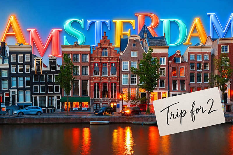 Amsterdam For 2 + £500 Cash OR £1250 Cash Alt