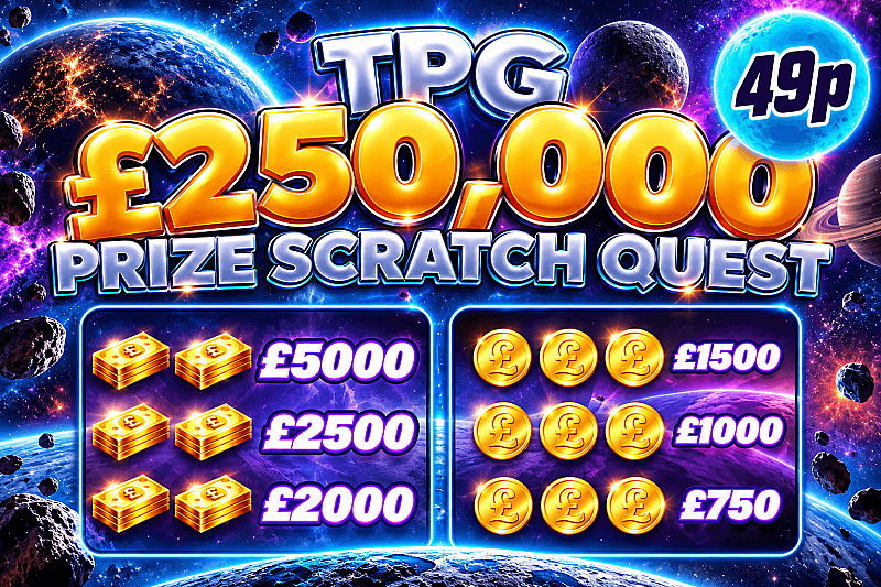TPG £250,000 Scratch Instant Win - £1000 End Prize #2