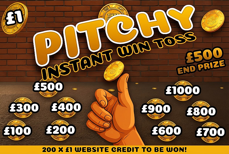 Pitch & Toss Instant Win - £500 End Prize - Nov #1