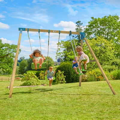 TP Wooden Swing Set or £150