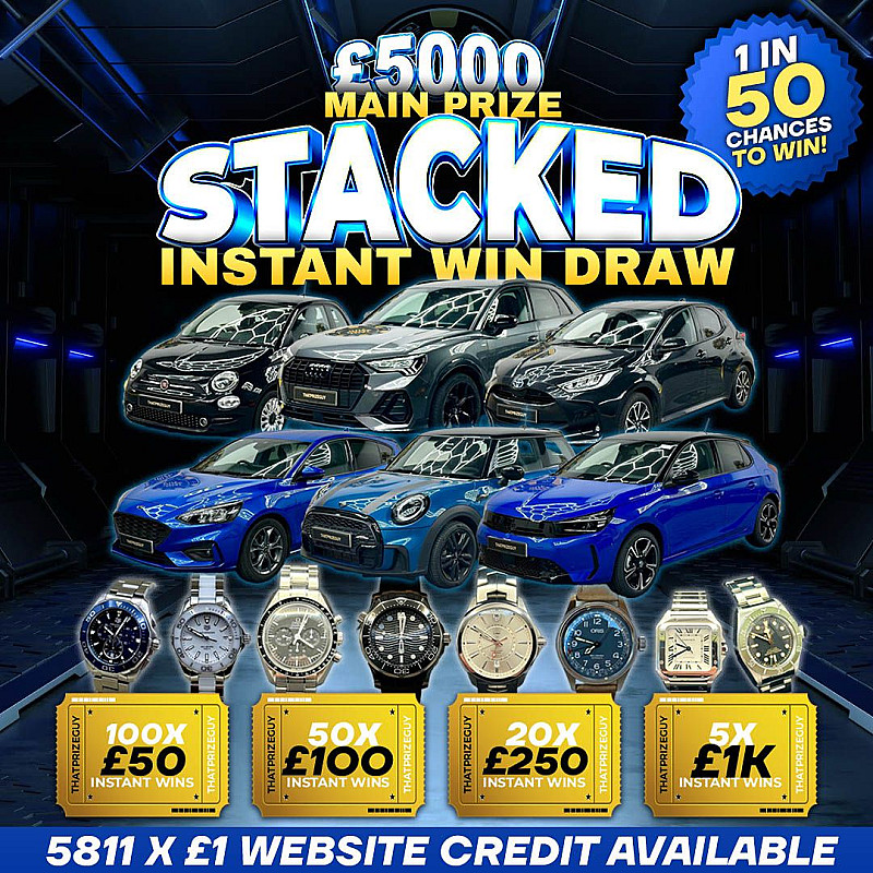Stacked Instant Win - AUTO - £5000 Main Prize | That Prize Guy