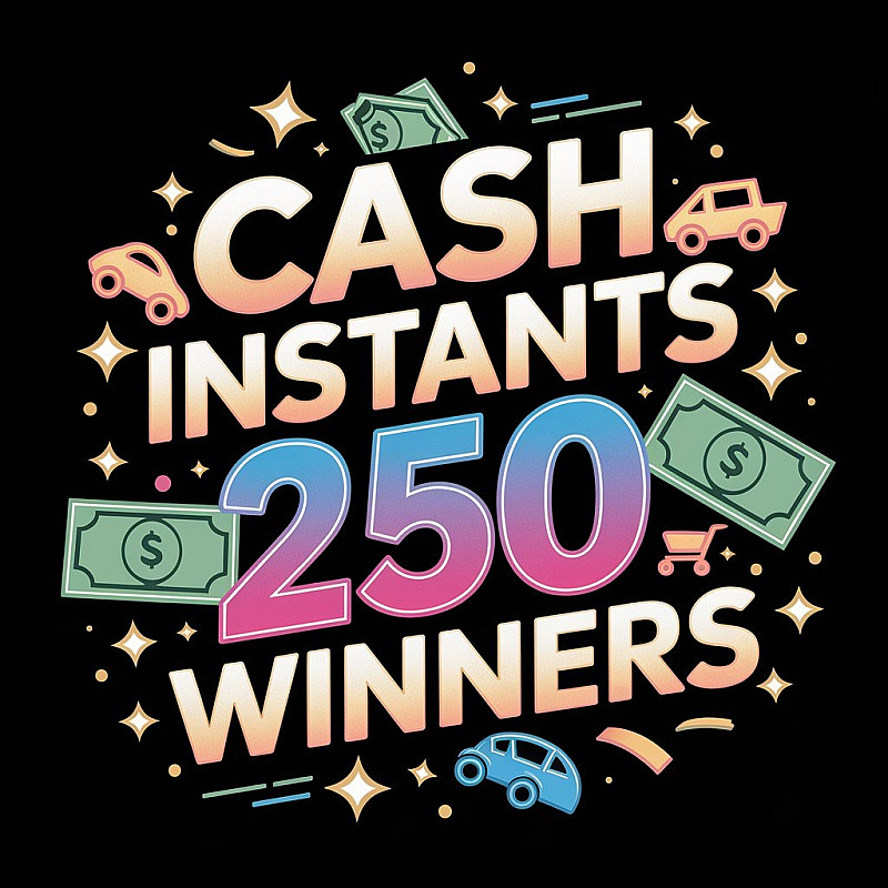250 Cash Instant Winners - £500 Main Prize May #1