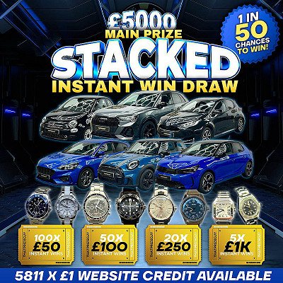 Stacked Instant Win - AUTO - £5000 Main Prize