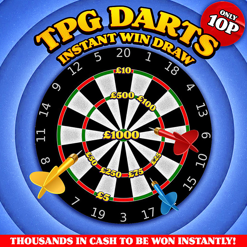 Prize Guy Darts Instant Win (£1000 Main Draw) - August #1