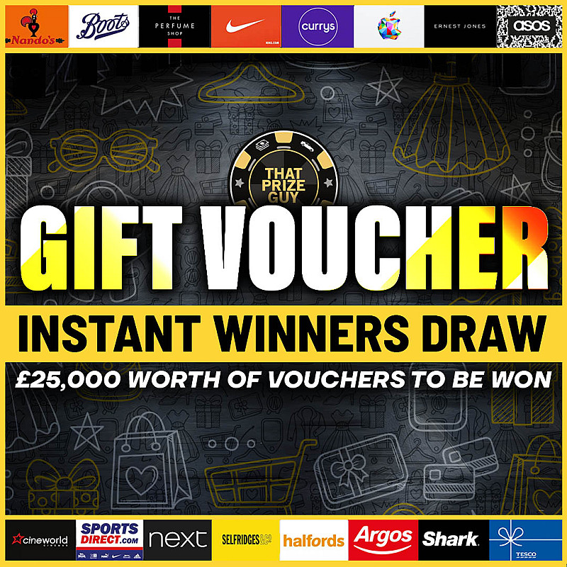 Gift Voucher Instant Winners Draw - End Prize £250 #1