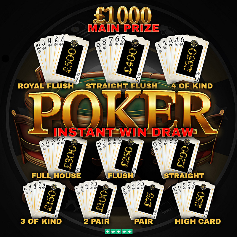 TPG POKER INSTANT WIN - £1000 Main Prize - August #1