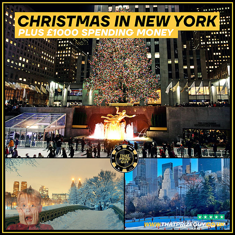 New York Christmas for 2 + £1000 Aug #1