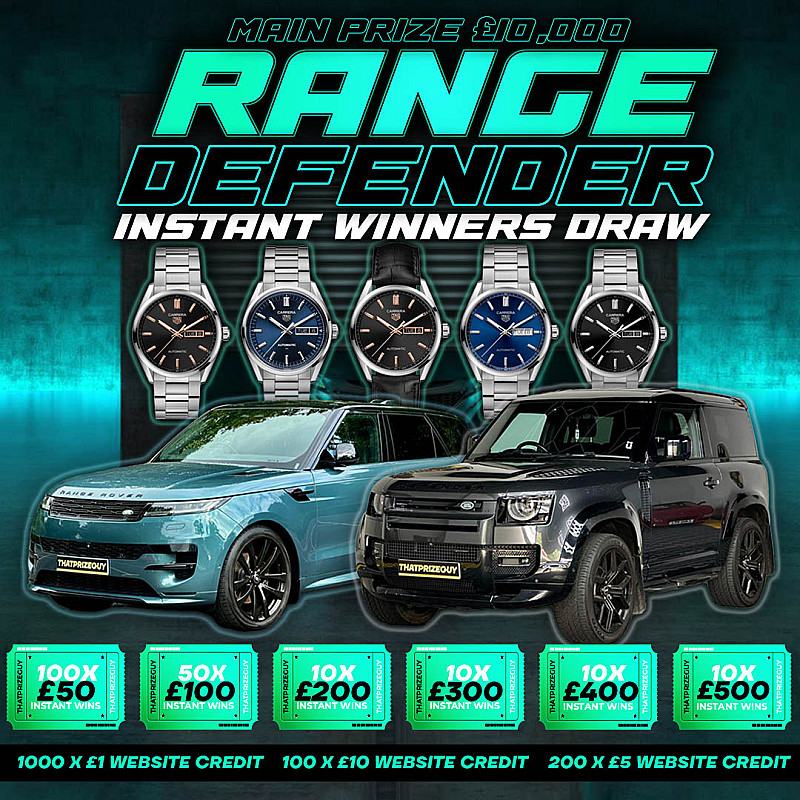 Range Rover Instant Win - £10,000 End Prize