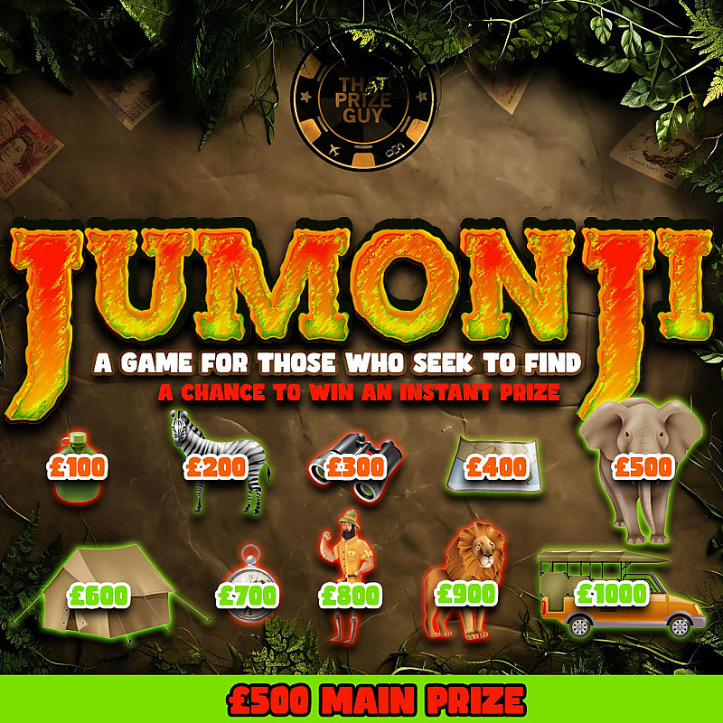 Jumonji Instant Win - £500 Main Prize (August #1)