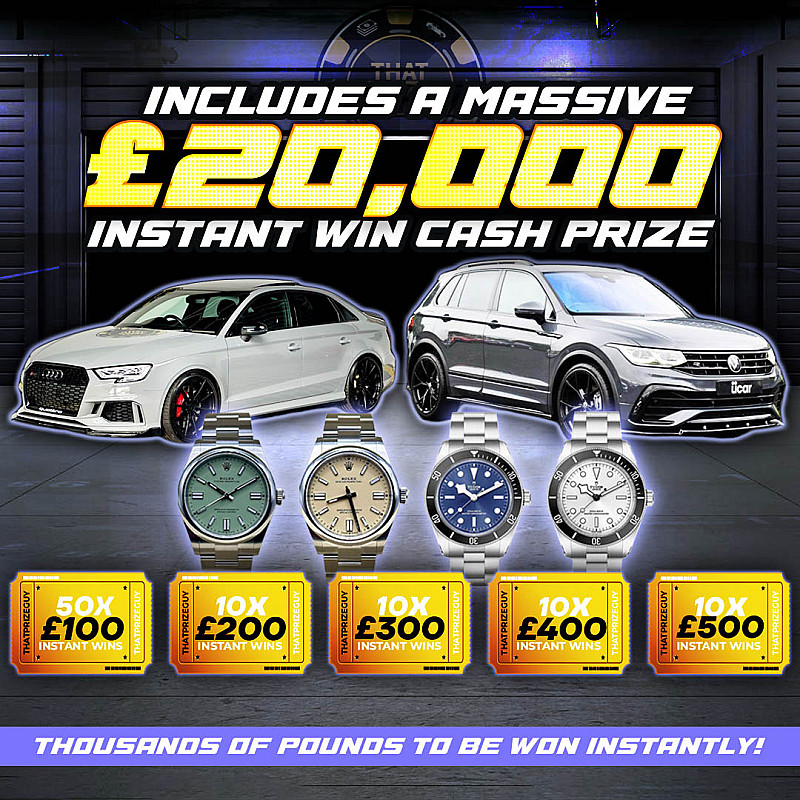 Massive Instant Win Prize - £5000 End Prize!!!