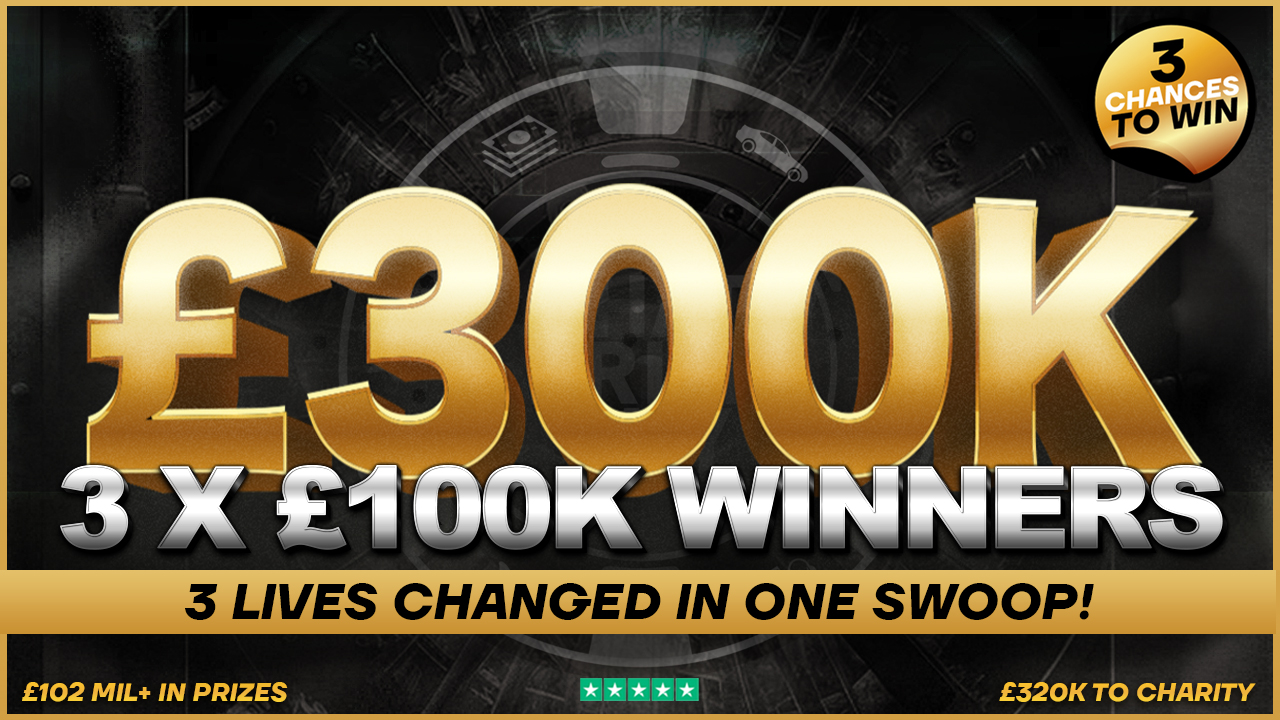 3 Winners of £100,000 September