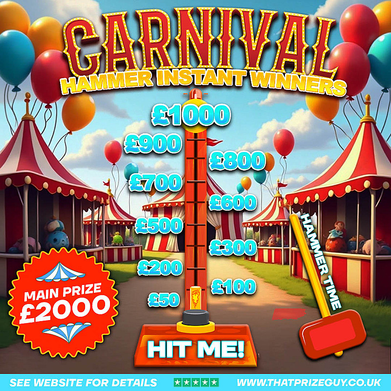 Prize Guy Carnival Game Instant Win (£2000 Main Draw) - September #1