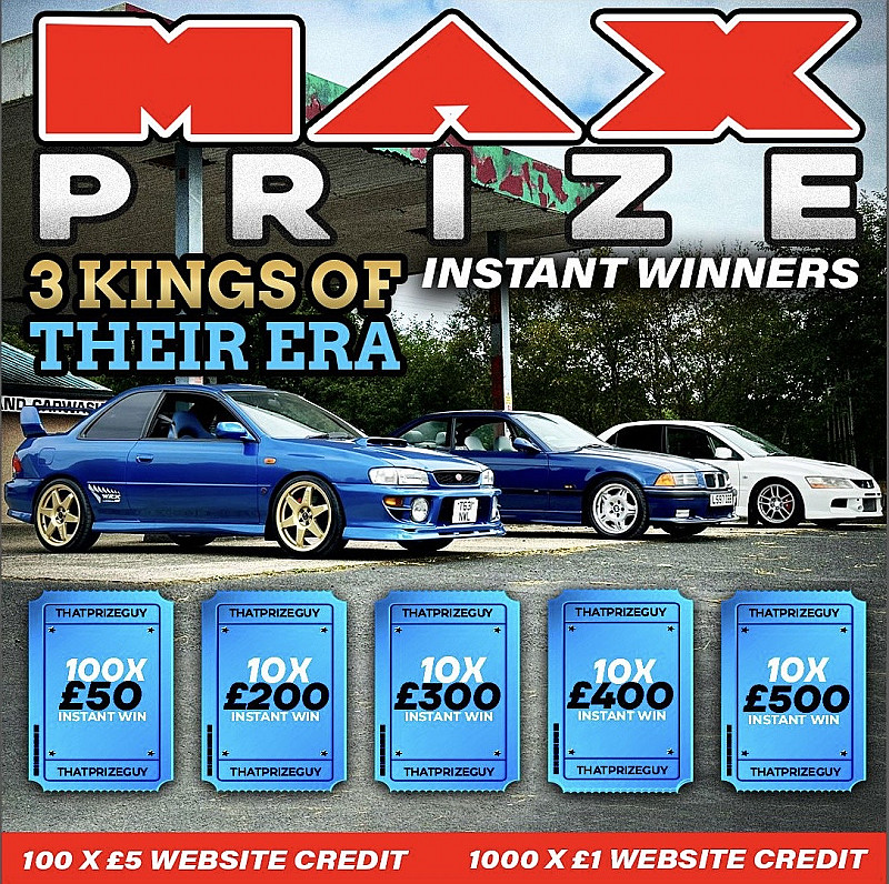 MAX Classic Car Instant Win - £2000 End Prize 