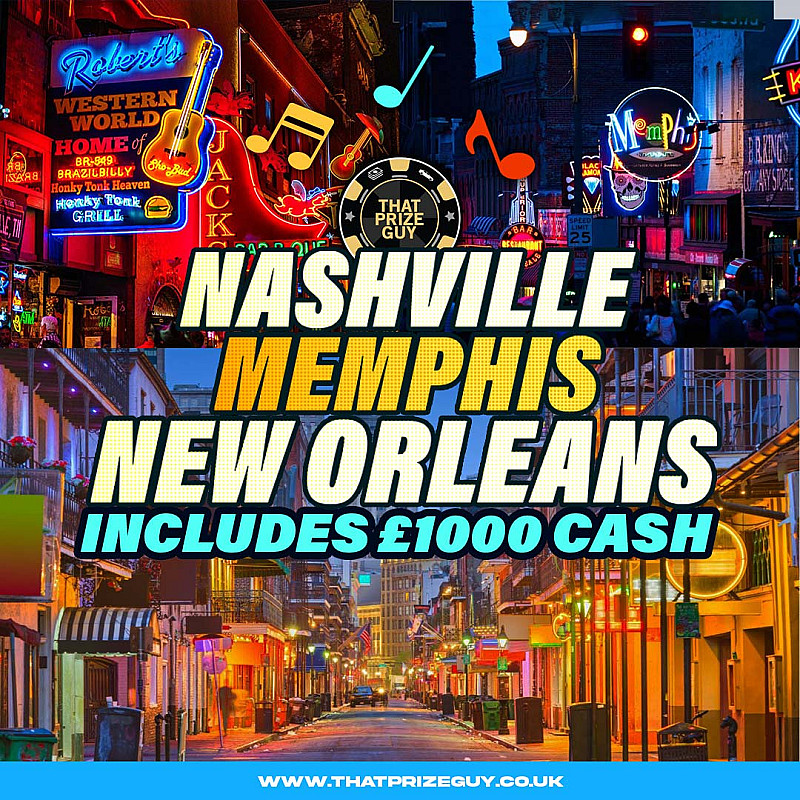 Nashville, Memphis and New Orleans + £1000 - September #1