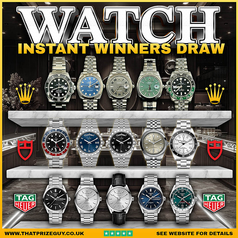 Luxury Watch Instant Win - £1000 Main Prize September