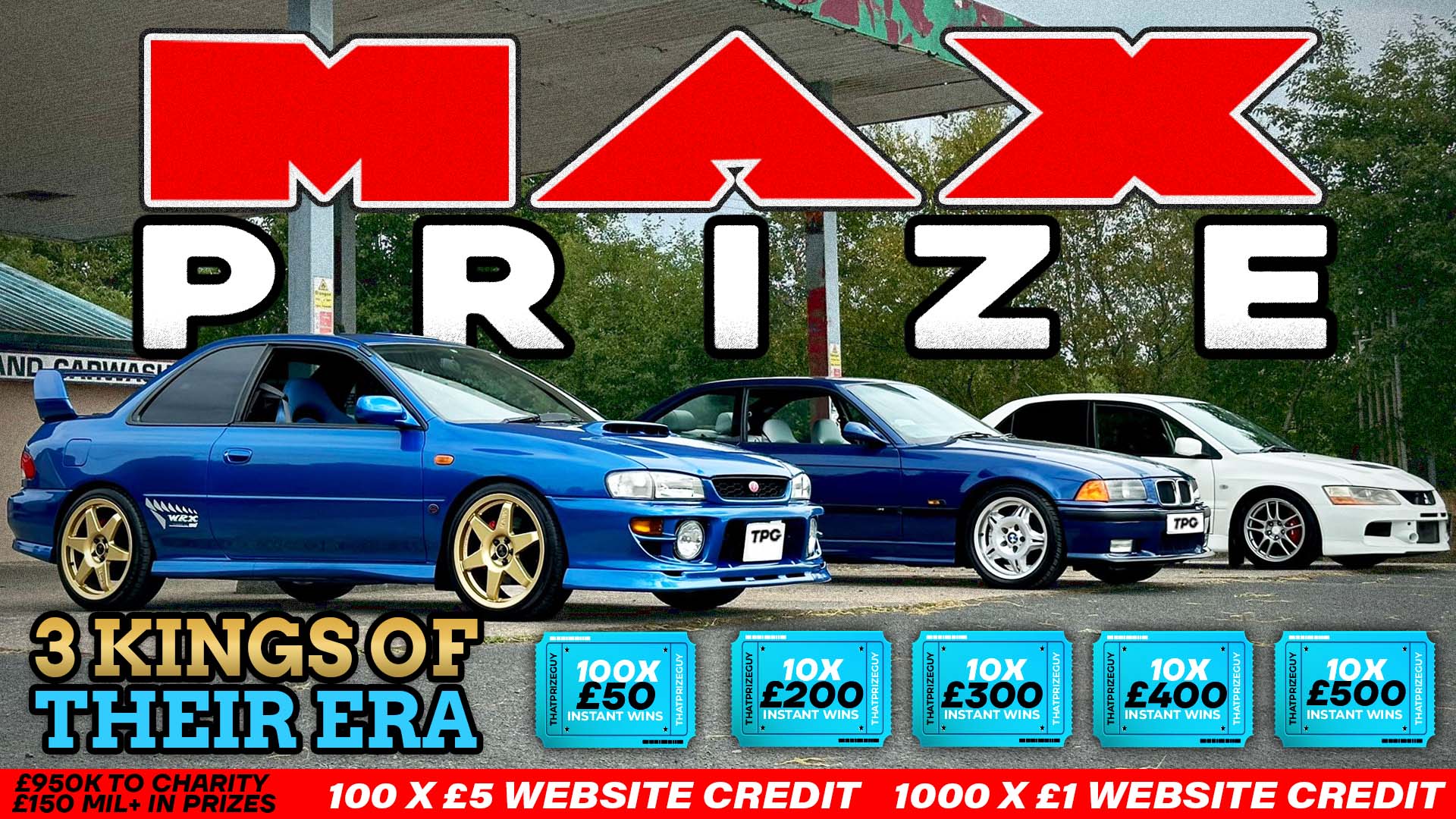 MAX Classic Car Instant Win - £2000 End Prize