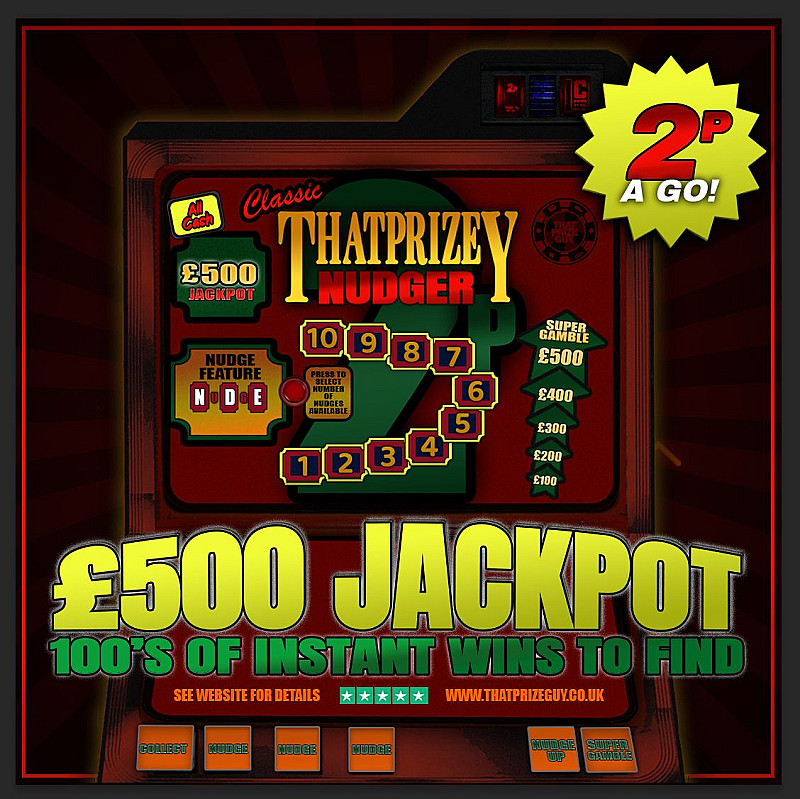 TUPPENY NUDGER INSTANT WIN - £500 End Prize - 02/09