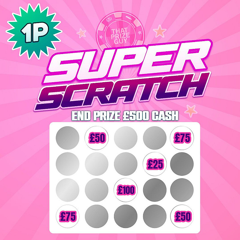 1p Super Scratch - £500 End Prize #1