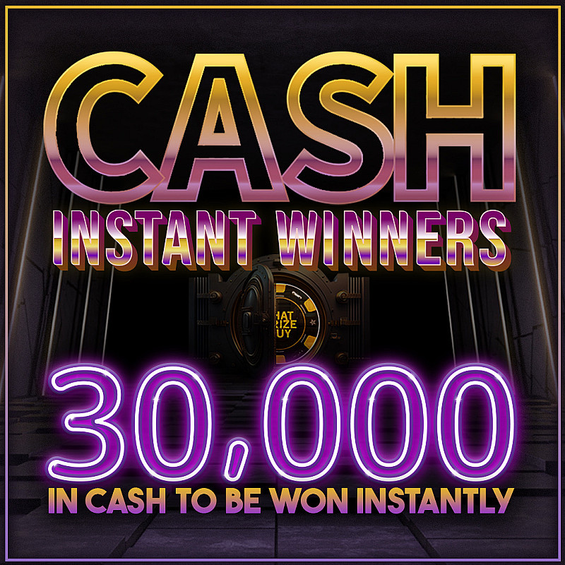 Cash Instant Win - £1000 End Prize - Sept #1