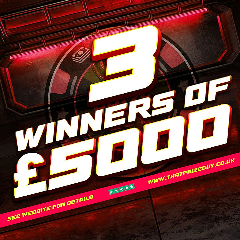  3 Winners of £5000 September