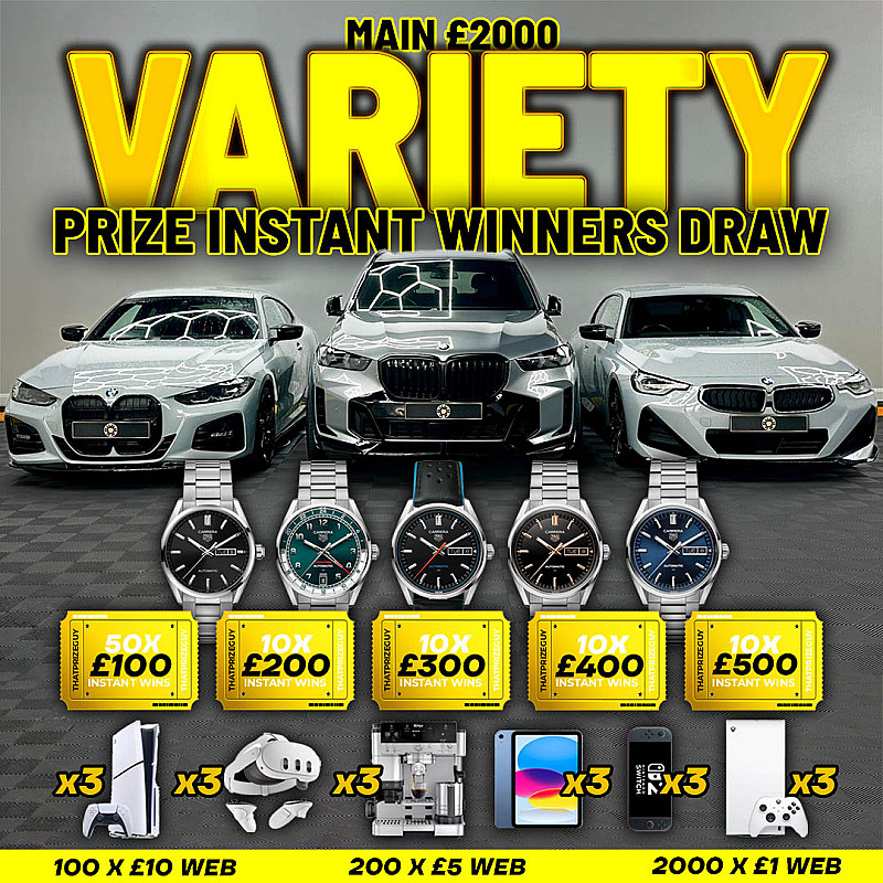 Variety Prize Instant Win - £2000 End Prize - Oct #1