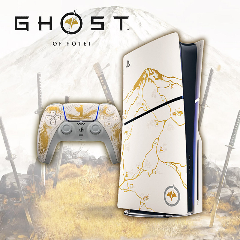 PS5 Disc Console Slim - Ghost of Yotei Gold Limited Edition Bundle (£350 Cash Alt)