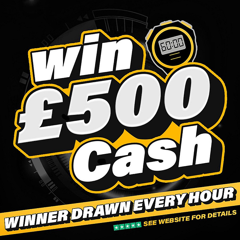 Win £500 every hour 