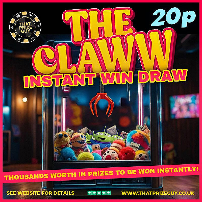 TPG The Claw Instant Wins - £500 Main Prize Nov