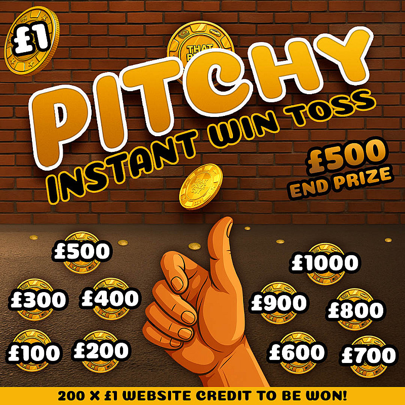 Pitch & Toss Instant Win - £500 End Prize #1