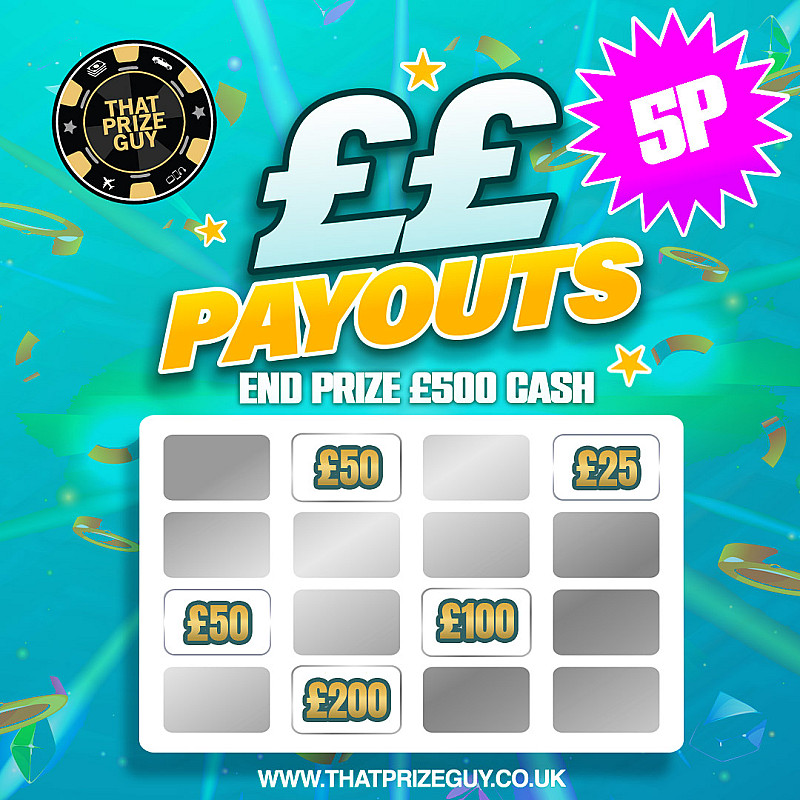 5p Scratch Card Instant Win - End Prize £500 Nov #1