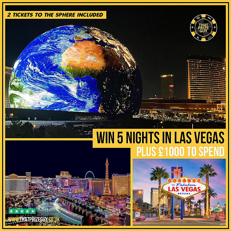 Vegas for 2 + £1000 Cash - November #1