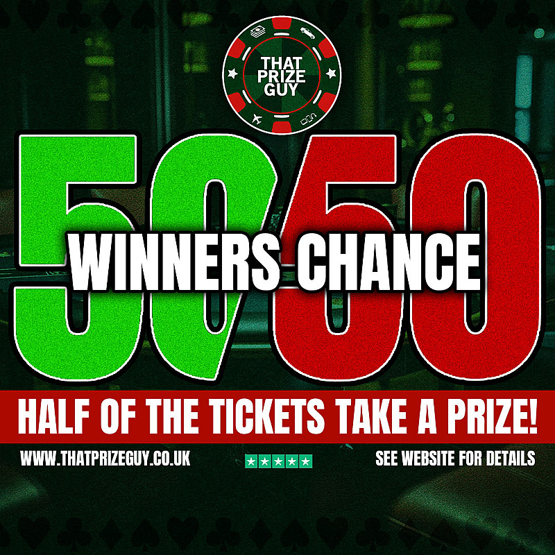 50/50 Instant Winners - Every Other Ticket Wins - £500 Main Prize - Nov #2