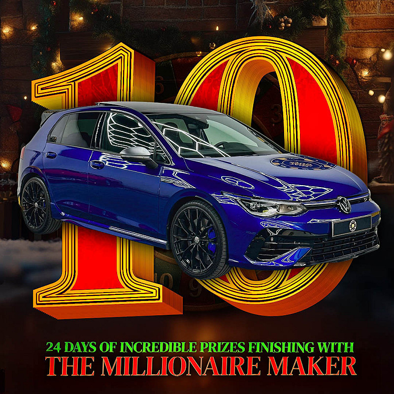 ADVENT DAY TEN - Volkswagen Golf R or £20,000