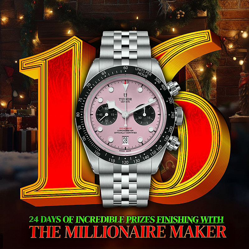ADVENT DAY SIXTEEN - Tudor Black Bay Chrono Pink or £5000