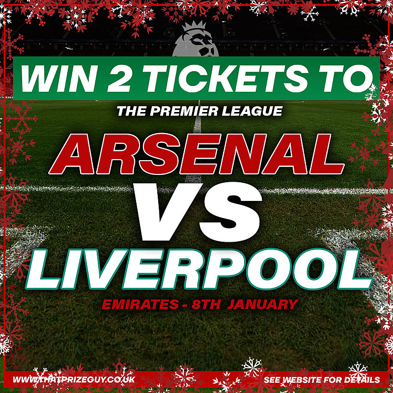 Arsenal vs Liverpool, Emirates Stadium, Sunday 8th January 2026