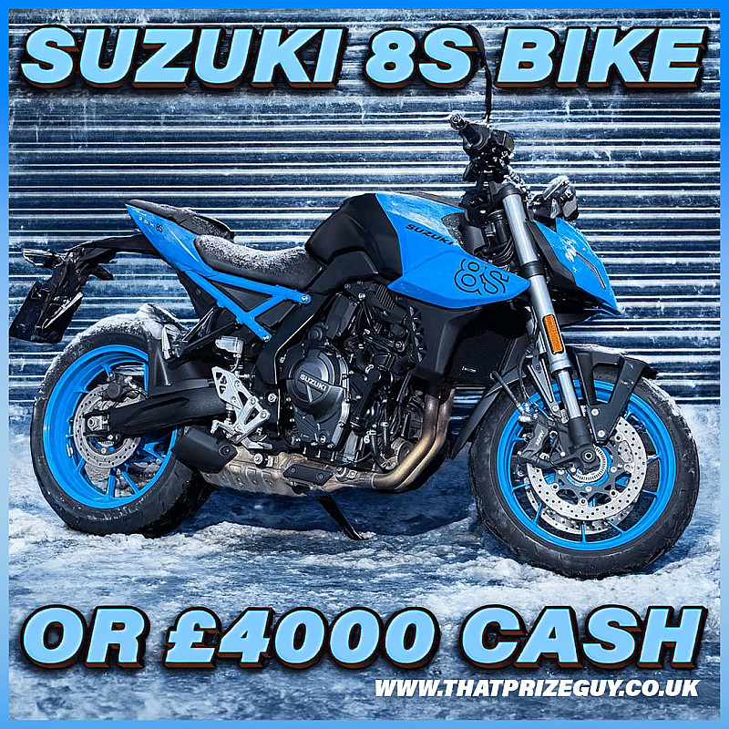 Suzuki GSX-8S Motorbike or £4000