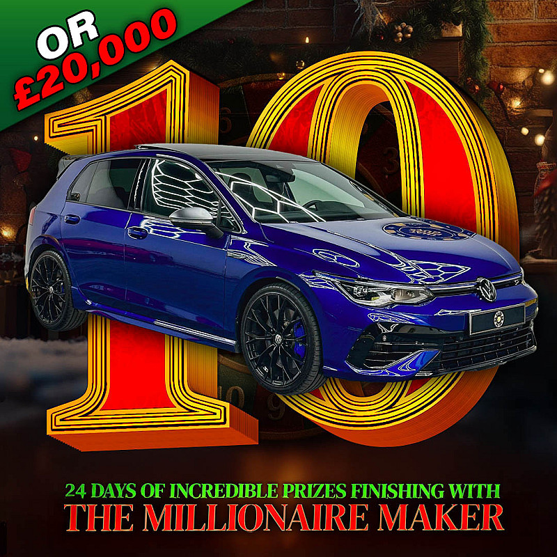 ADVENT DAY TEN - Volkswagen Golf R or £20,000