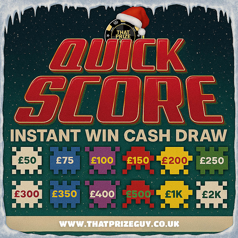 TPG Quick Score Instant Win - £1000 End Prize - Dec #2